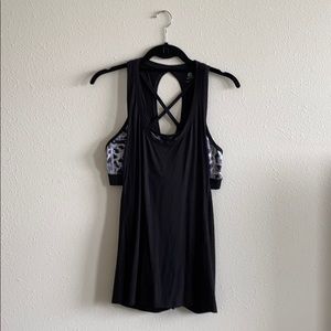 Workout tank top and sports bra (attached)